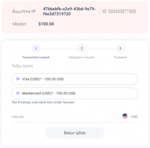 GoPay orqali to’ldirish bo’yicha ko’rsatmalar step 5